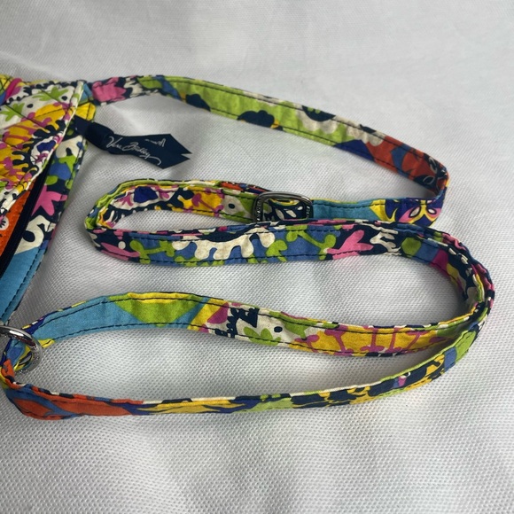 Vera Bradley Rio Crossbody Shoulder Bag Hobo Purse Floral Quilted Zipper Pouch - Picture 9 of 13